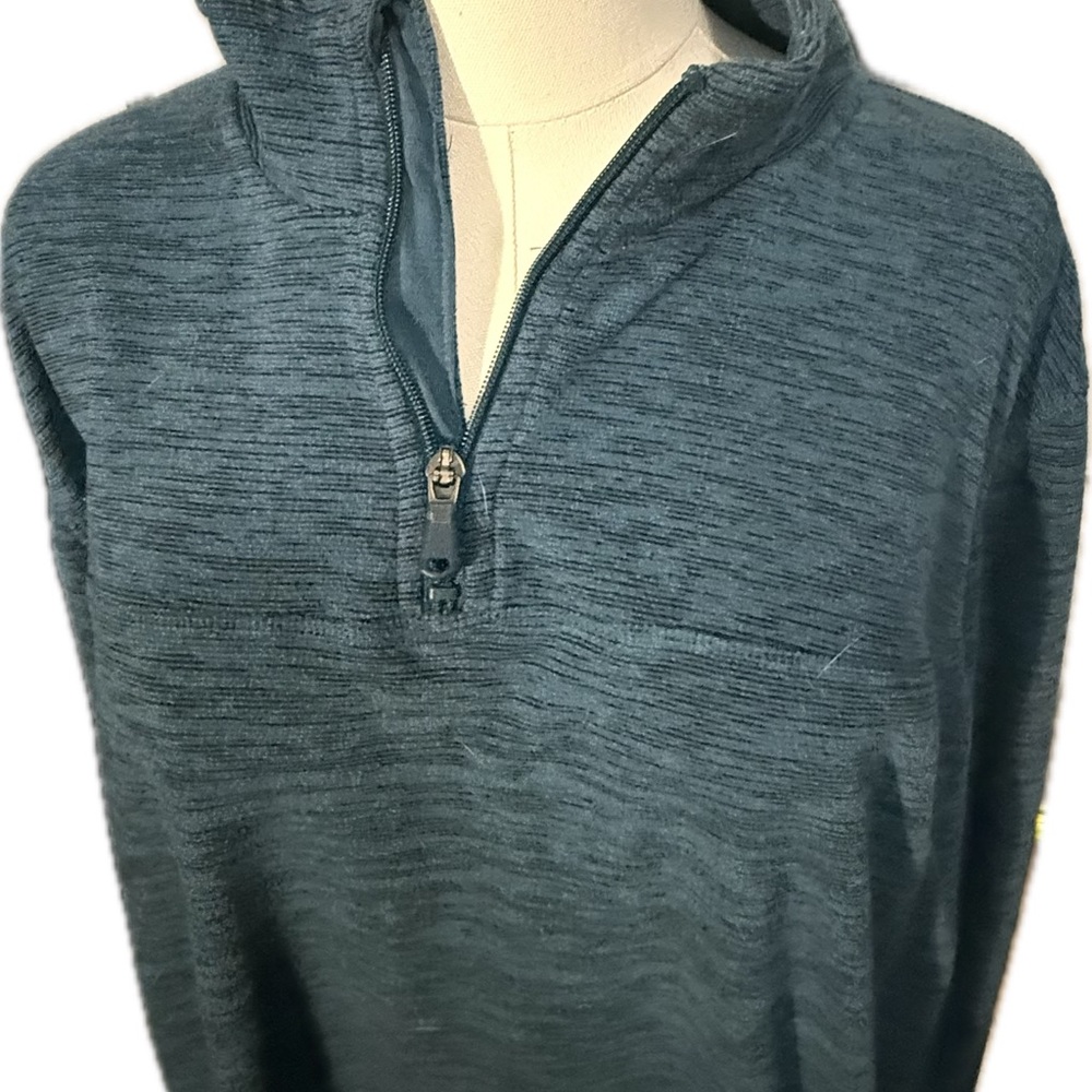 Tek Gear Teal Essential Gear Top 3X Quarter Zip long sleeve